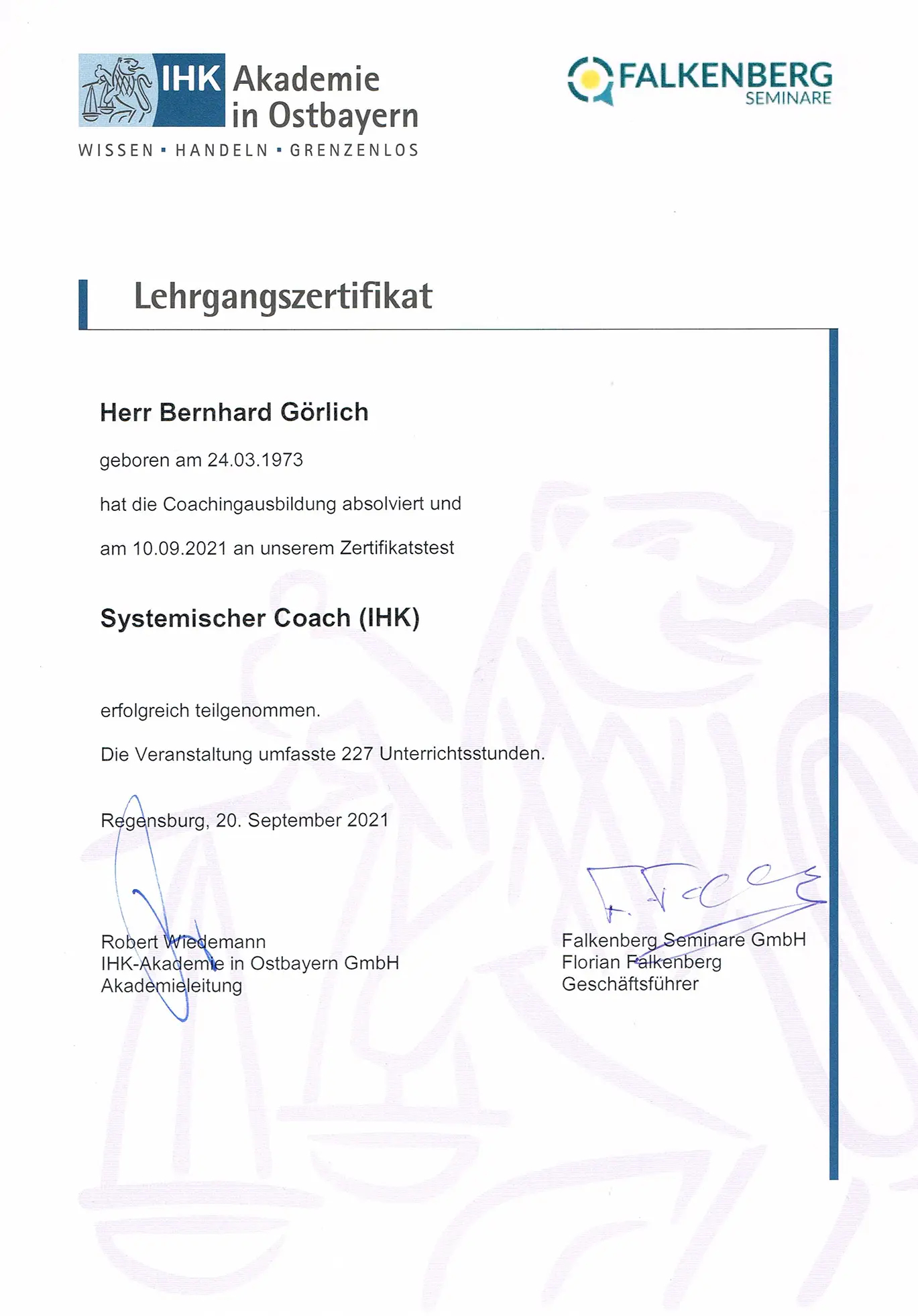 Systemischer Coach (IHK)